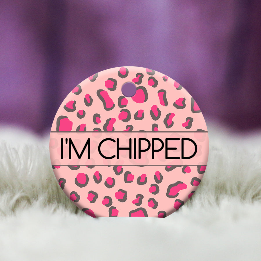 Baby Pink Leopard Print Tag