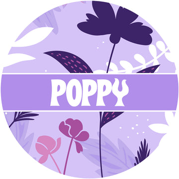 Purple Poppy Tag