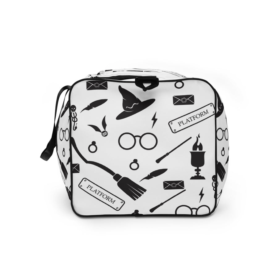 Wizard 'Potter' Themed Duffle Bag - White Colour