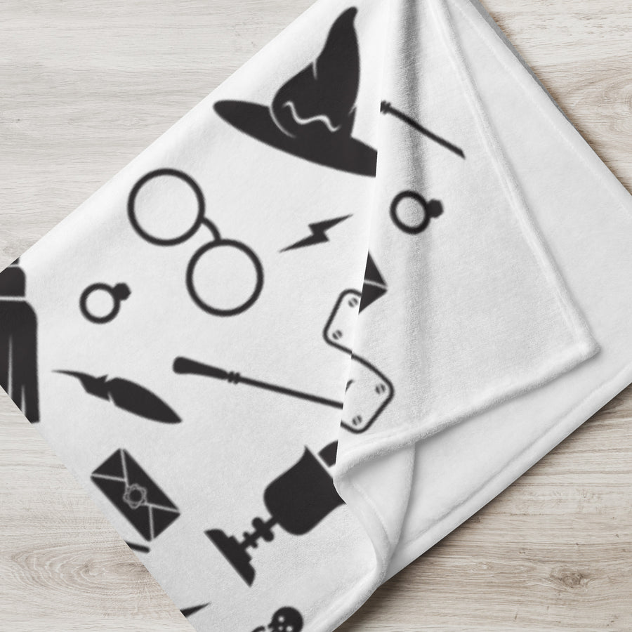 Wizard 'Potter' Themed Throw Blanket